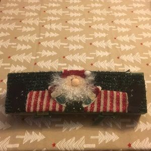 Vintage Santa boxed glass Christmas ornaments set